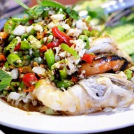 เมนูของร้าน กุ้งเป็น