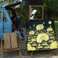 บรรยากาศ กาแฟบ้านๆ วัดต้นเกว๋น