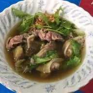 เมนูของร้าน เกาเหลาเนื้อวัวไร้เทียมทานราชวัตร