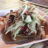 เมนูของร้าน ลาบเป็ดจำลอง