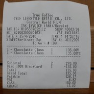 True Coffee เซ็นทรัลเวิลด์