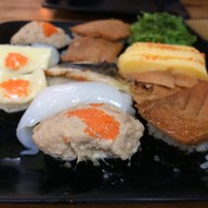 เมนูของร้าน อรทัย ซูชิวังหลัง ตรงข้าม ตลาดพรานนก