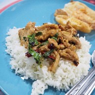 เมนูของร้าน ขาวผัดไทย