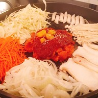 Chicken galbi By The Pan Korean