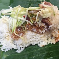 เมนูของร้าน ข้าวมันแกงไก่ ตลาดกิมหยง