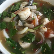 เมนูของร้าน เรือนริมน้ำซีฟู๊ด