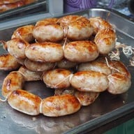 เมนูของร้าน ไส้อั่วหลัง Topland อาเขต