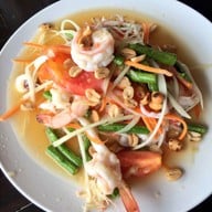 เมนูของร้าน กุ้งนาง ที่พักริมทาง