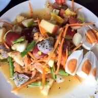 เมนูของร้าน กุ้งนาง ที่พักริมทาง