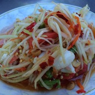 เมนูของร้าน ส้มตำ หน้ากสิกร ถนนจันทน์