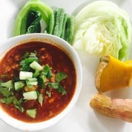 เมนูของร้าน เฮือนลำพูน สวนผัก