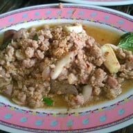 เมนูของร้าน ส้มตำเจ๊นงค์ริมน้ำวัดปริวาส ริมน้ำวัดปริวาส