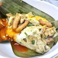 เมนูของร้าน เจ๊ฝน คั่วไก่ เกาเหลาเครื่องในหมู ตลาดสวนหลวง