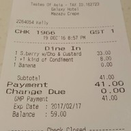 Mazazu Crepe Galaxy Hotel