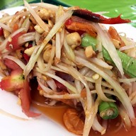เมนูของร้าน ส้มตำหน้าวัง ร้านลุงไฝ การ์ตูน ลุงแสง