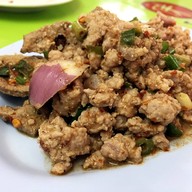 เมนูของร้าน ส้มตำหน้าวัง ร้านลุงไฝ การ์ตูน ลุงแสง