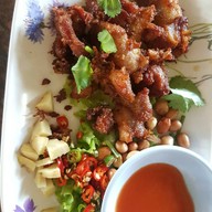 เมนูของร้าน น่านน้ำป่าสักปลาเผา