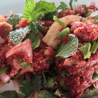 เมนูของร้าน ส้มตำป้าอึ่ง