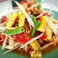 เมนูของร้าน ส้มตำ ป้าแมว พายัพ