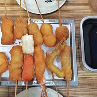 เมนูของร้าน Kushikatsu Daruma Shinsaibashi