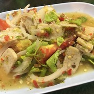 เมนูของร้าน ก๋วยจั๊บญวณข้าวเปียกปอนด์ อ่าวอุดม