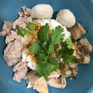 เมนูของร้าน ข้าวต้มแห้งเฮียหนวด