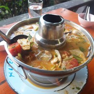 เมนูของร้าน บ่อกุ้งบ้านสวน บ้านมอญ เชียงใหม่