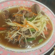 เมนูของร้าน ครัวคุณก้อยปักธงชัย(ตำบี้ตำบันตำ) วังสารภี