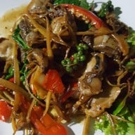 เมนูของร้าน ต้นรักซีฟู้ด