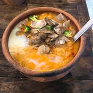 เมนูของร้าน โจ๊กเปิดหม้อ ปากเกร็ด