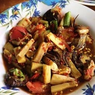 เมนูของร้าน ส้มตำป้าออ สระบุรี