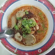 เมนูของร้าน ร้านก๋วยเตี๋ยวปลา ตลาดเตาปูน