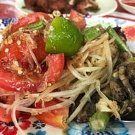 เมนูของร้าน ส้มตำคุณจิ๋ว (หลังโรงเรียนตรังคริสเตียน)