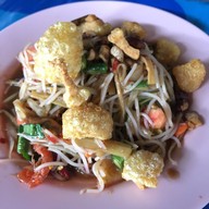 เมนูของร้าน ส้มตำป้าเสริฐ ข้างรพ.เมืองราช