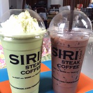 เมนูของร้าน Siri Cafe' สเต็ก กาแฟ ขนม พิบูลมังสาหาร