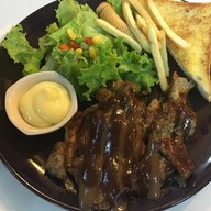 เมนูของร้าน 42สเต๊กสามย่าน หน้าม.พะเยา