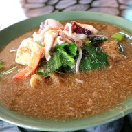 เมนูของร้าน ร้านราดหน้ากระเพราะปลาหม้อดิน กม.1 สัตหีบ