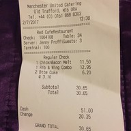 Red Cafe at Old Trafford