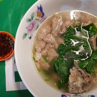 เมนูของร้าน โกโด่ง ต้มเลือดหมูใบตำลึง