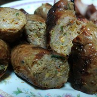 เมนูของร้าน ไส้อั่วคำแปง กาดมณี