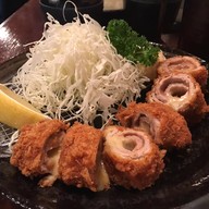 หมูสันในชุบแปงทอด+มันบดทอด+หมูเนื้อบดชุบแป้งทอด