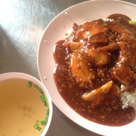 เมนูของร้าน ข้าวหมูแดงหมูกรอบ ศรีวัช เชิญชิม