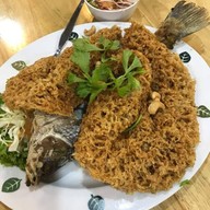 เมนูของร้าน เฮือนทะเล กุ้งเผา