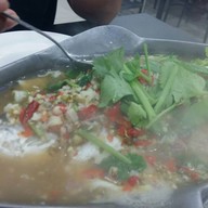 เมนูของร้าน ข้าวต้มบาทเดียว  สวนสยาม