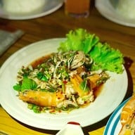 กุ้งเผา เบียร์ถัง