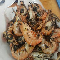 เมนูของร้าน ผ่องพรรณกุ้งเผา ตลาดกลางอยุธยา