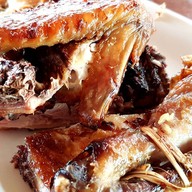 เมนูของร้าน นิว ไก่ย่างบัวตอง 2 สามแยกวิเชียรบุรี