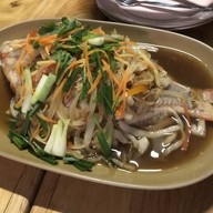 เมนูของร้าน บ่อกุ้งบ้านสวน บ้านมอญ เชียงใหม่