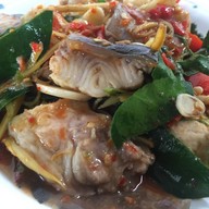 เมนูของร้าน ร้านอาหารชายเขื่อน