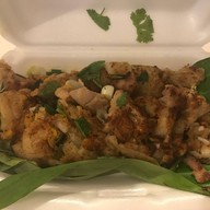 เมนูของร้าน ก๋วยเตี๋ยวคั่วเป็ดอร่อยริมทาง คลองถม